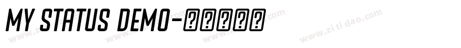 my status demo字体转换
